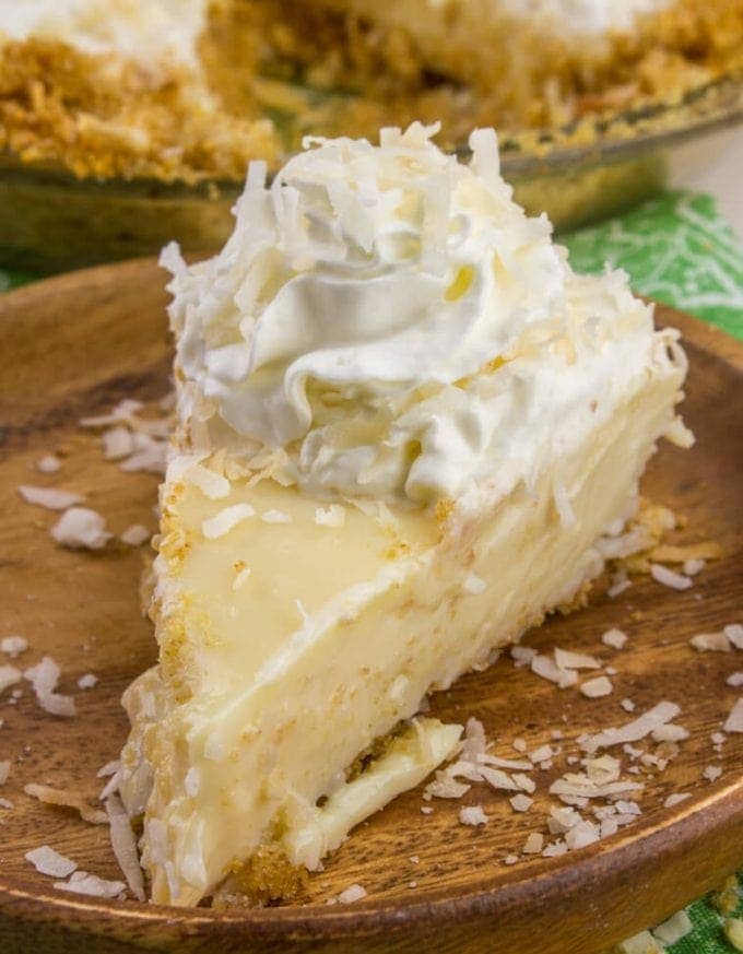 Coconut Key Lime Pie with Coconut Graham Cracker Crust