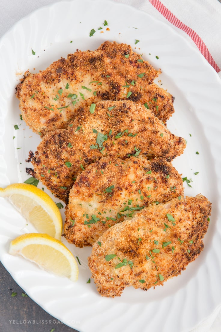 Crispy Garlic Parmesan Baked Chicken (Crispy Baked Chicken Breasts)