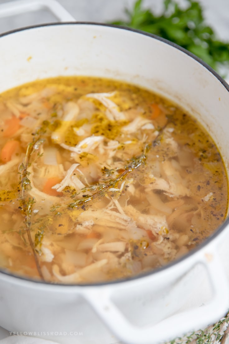 Homemade Chicken Soup Recipe | YellowBlissRoad.com