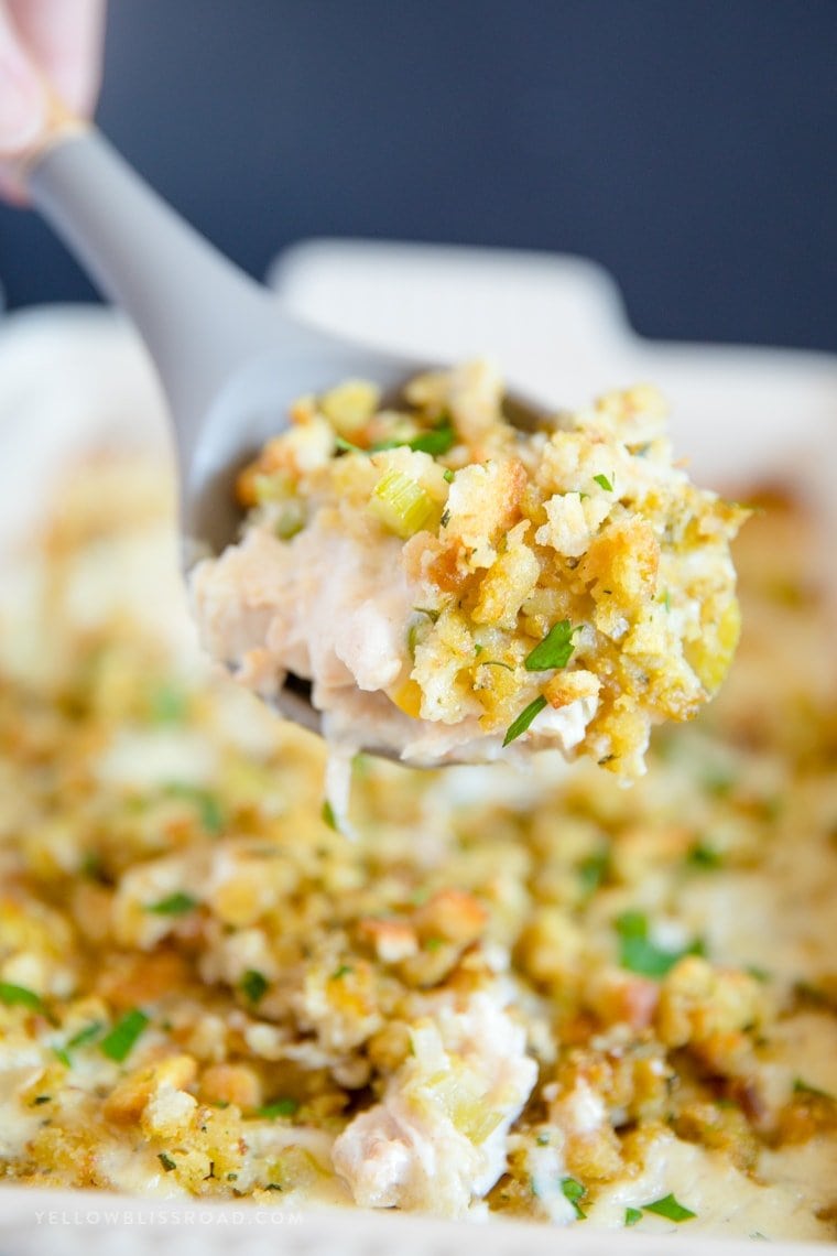 Easy Leftover Turkey Casserole with Stuffing Recipe