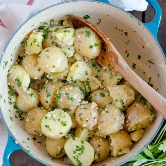 Crispy Roasted Red Potatoes | YellowBlissRoad.com