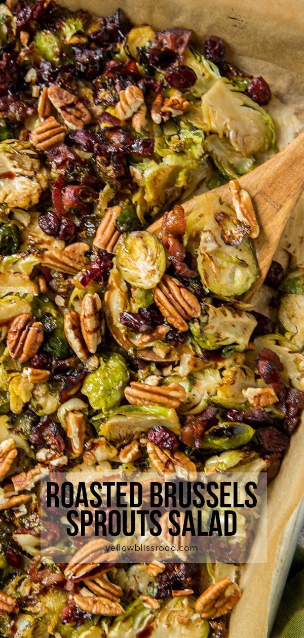 Roasted Brussels Sprouts Salad | YellowBlissRoad.com