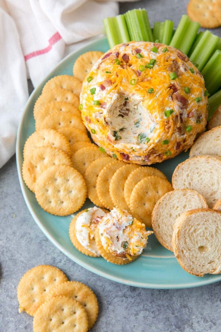 Easy Bacon Ranch Cheese Ball | YellowBlissRoad.com