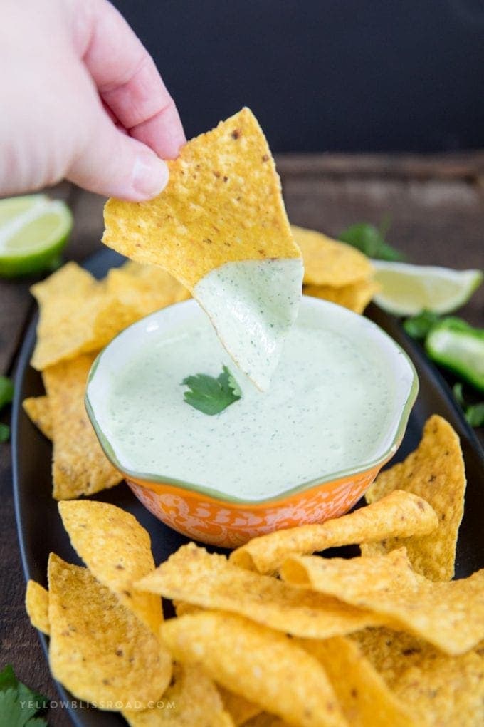 Creamy Jalapeno Ranch Dip Recipe (Chuy's Chip Dip Copycat)