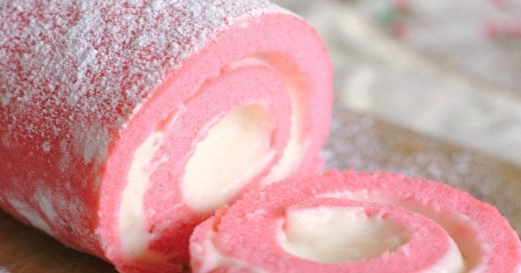 Pink Velvet Cake Roll - Yellow Bliss Road