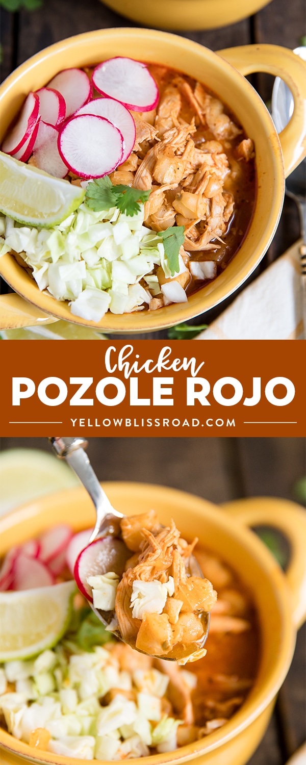 Pozole Rojo with Chicken | Quick & Easy 30 Minute Recipe