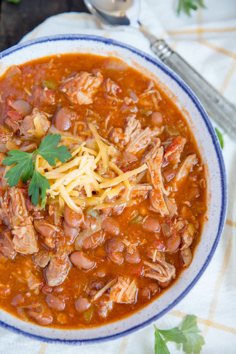 Slow Cooker Pulled Pork Chili Recipe | Game Day Food