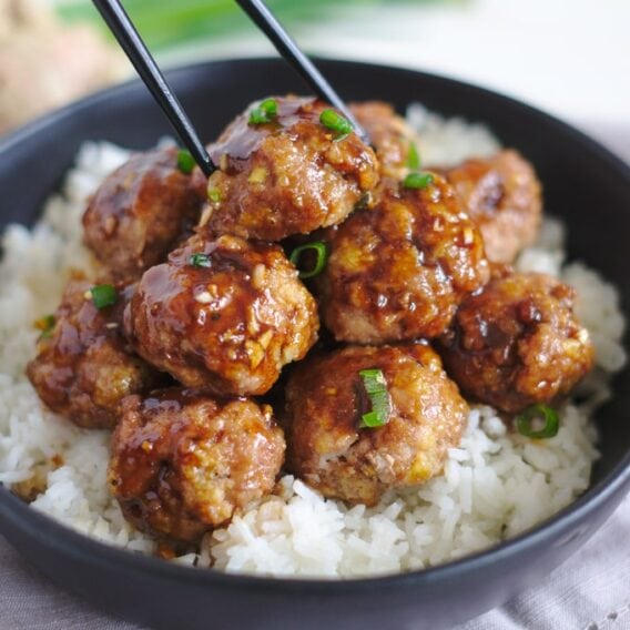 Teriyaki Turkey Meatballs Yellow Bliss Road