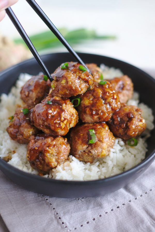 Teriyaki Turkey Meatballs - Yellow Bliss Road