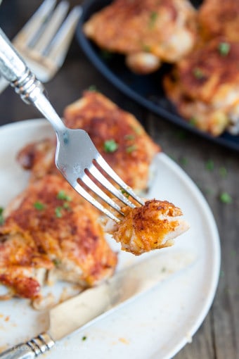 Easy Crispy Baked Chicken Thighs Yellow Bliss Road