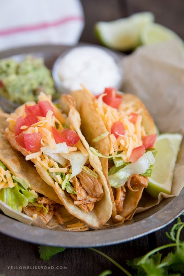 The Best Easy Chicken Tacos | YellowBlissRoad.com