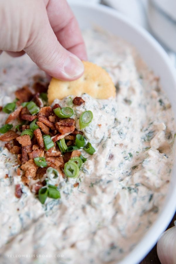 Bacon Garlic Spinach Dip 