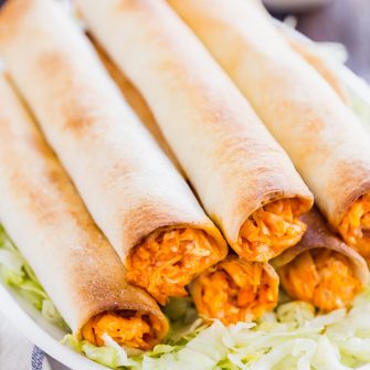 Buffalo Chicken Taquitos | YellowBlissRoad.com