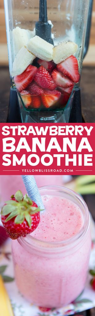 Strawberry Banana Smoothie Recipe Easy Healthy Delicious 2180