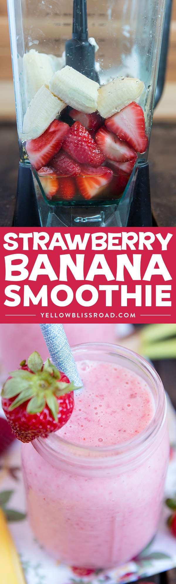 Strawberry Banana Smoothie Recipe | Easy, Healthy, Delicious