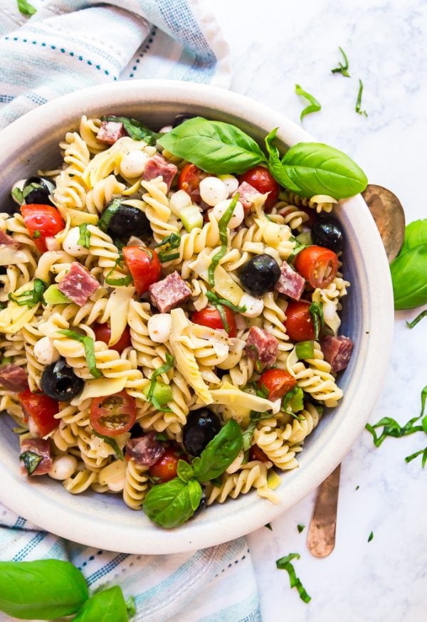 Antipasto Pasta Salad | YellowBlissRoad.com