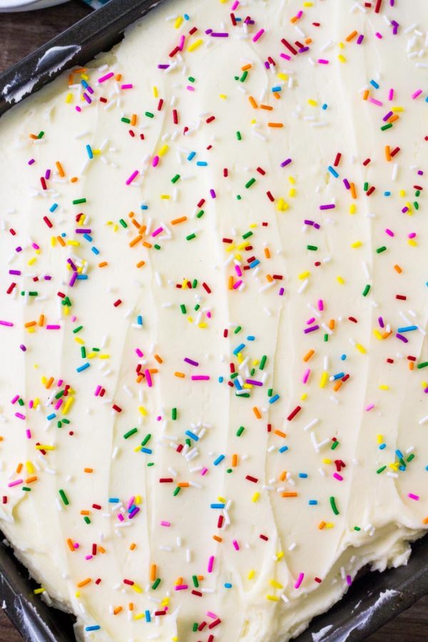 Funfetti Sheet Cake Yellow Bliss Road