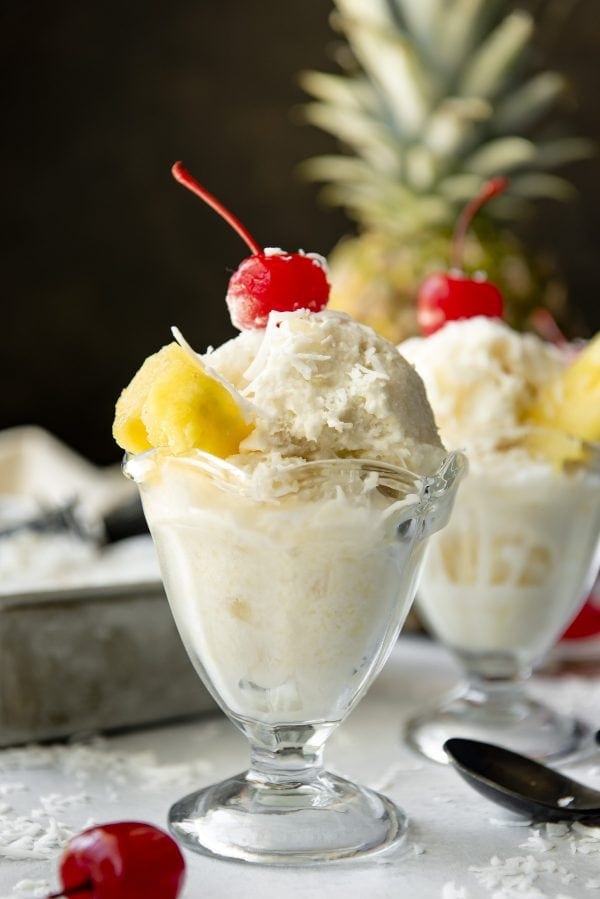 Pina Colada Ice Cream | YellowBlissRoad.com