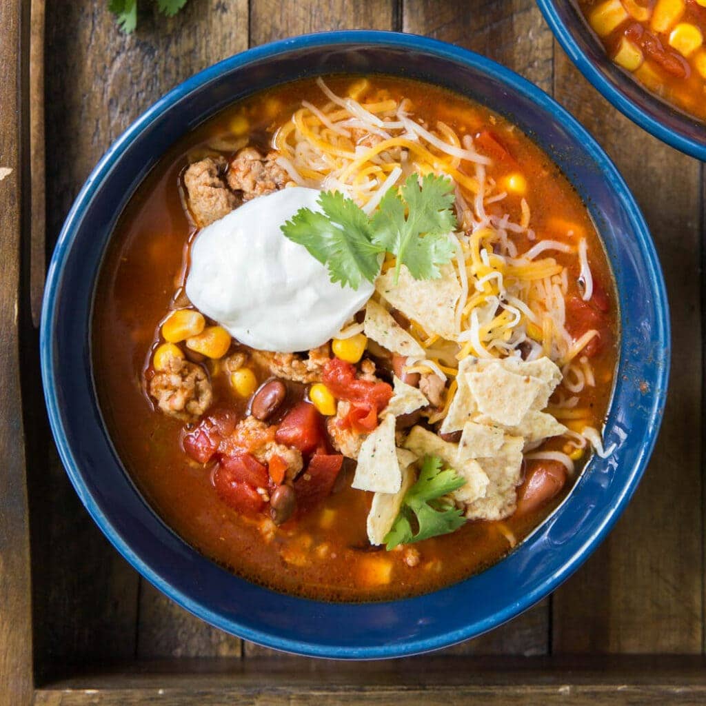 Taco Soup with Ground Turkey