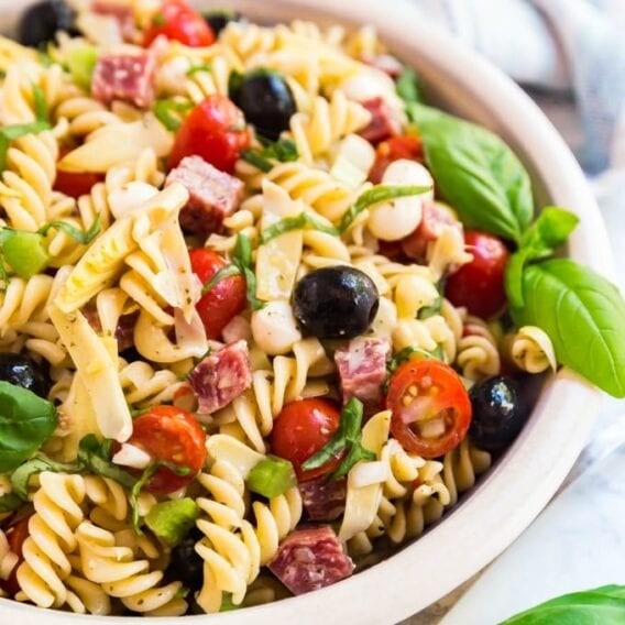 Antipasto Pasta Salad | YellowBlissRoad.com