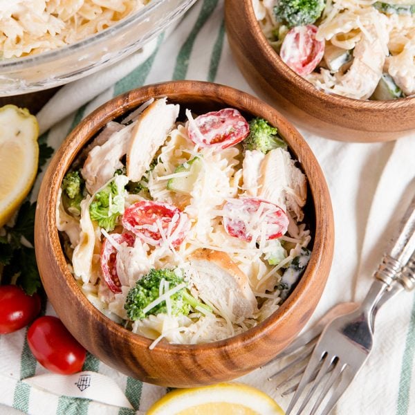 Creamy Chicken Pasta Salad - Yellow Bliss Road