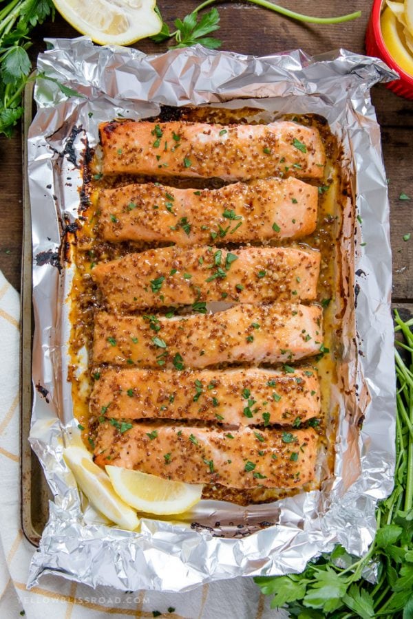 Baked Honey Mustard Salmon Recipe 20 Minutes 2141