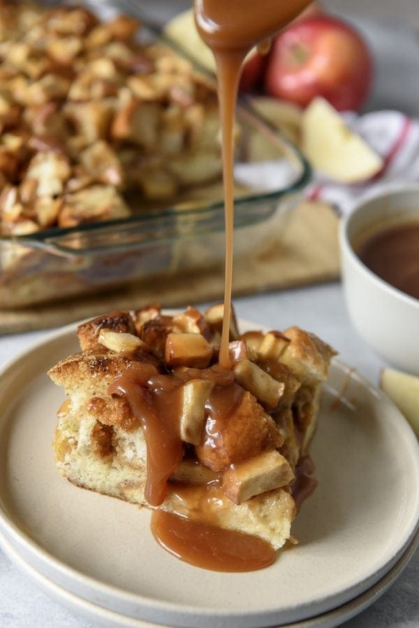 Caramel Apple French Toast Casserole Yellow Bliss Road