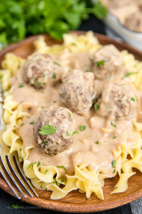 Swedish Meatballs With Sour Cream Gravy Ikea Copcat