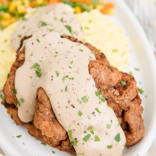 Chicken Fried Steak Recipe with Homemade Gravy | YellowBlissRoad.com
