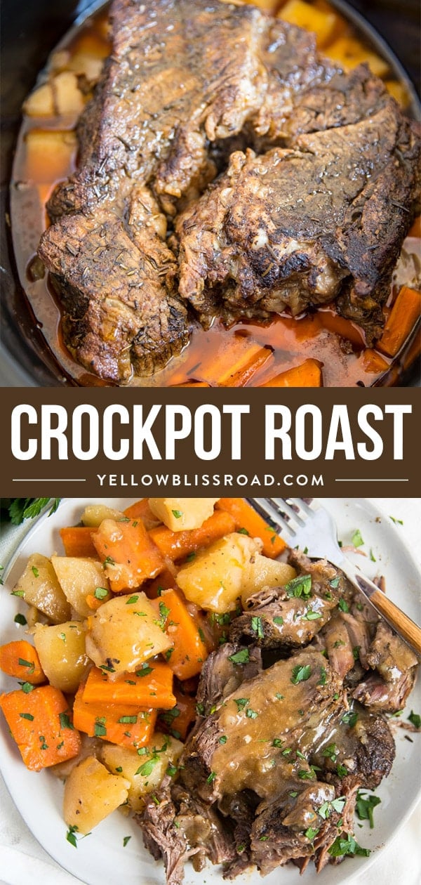 Simple Crock Pot Roast Recipe (Slow Cooker Pot Roast)