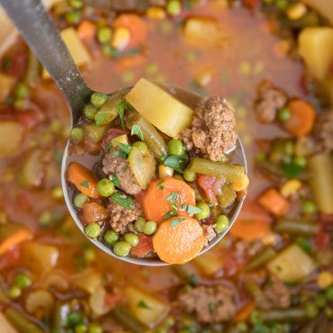 Smoky Vegetable Beef Soup - Yellow Bliss Road