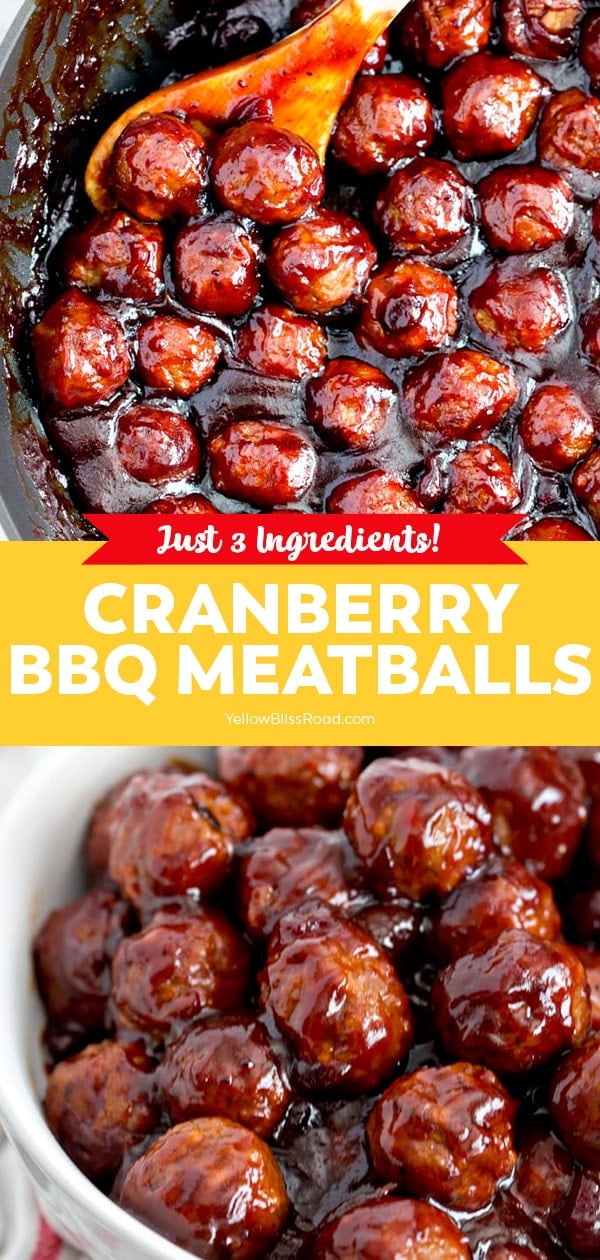 Easy Cranberry BBQ Meatballs (Stovetop or Slow Cooker)