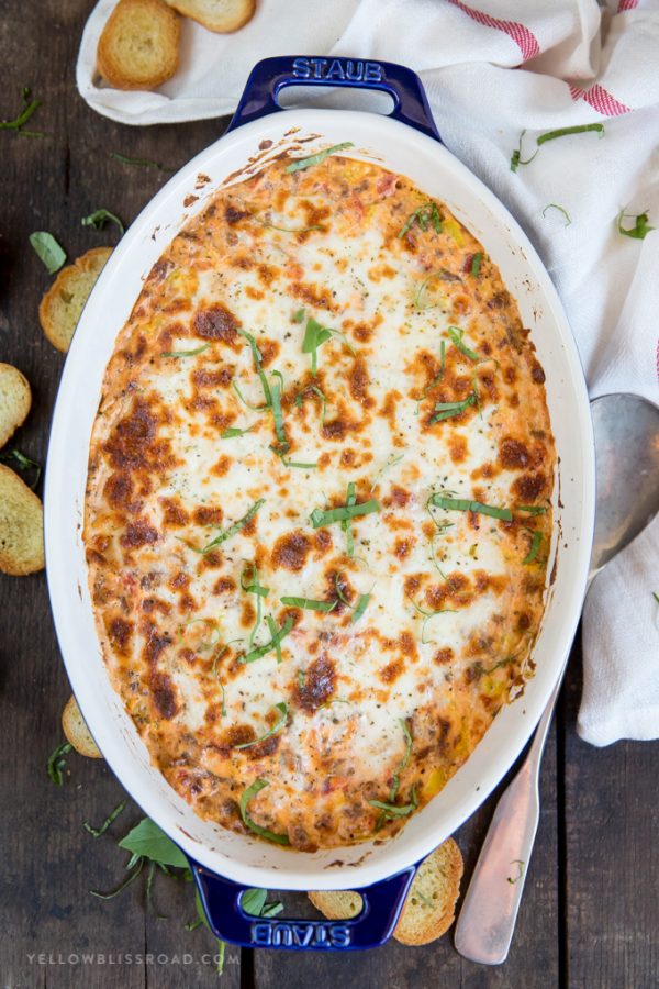 Spicy Italian Sausage Dip - Yellow Bliss Road