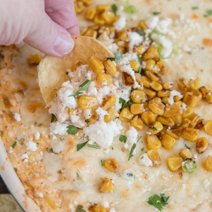 Hot Mexican Corn Dip (Street Corn Dip) | YellowBlissRoad.com