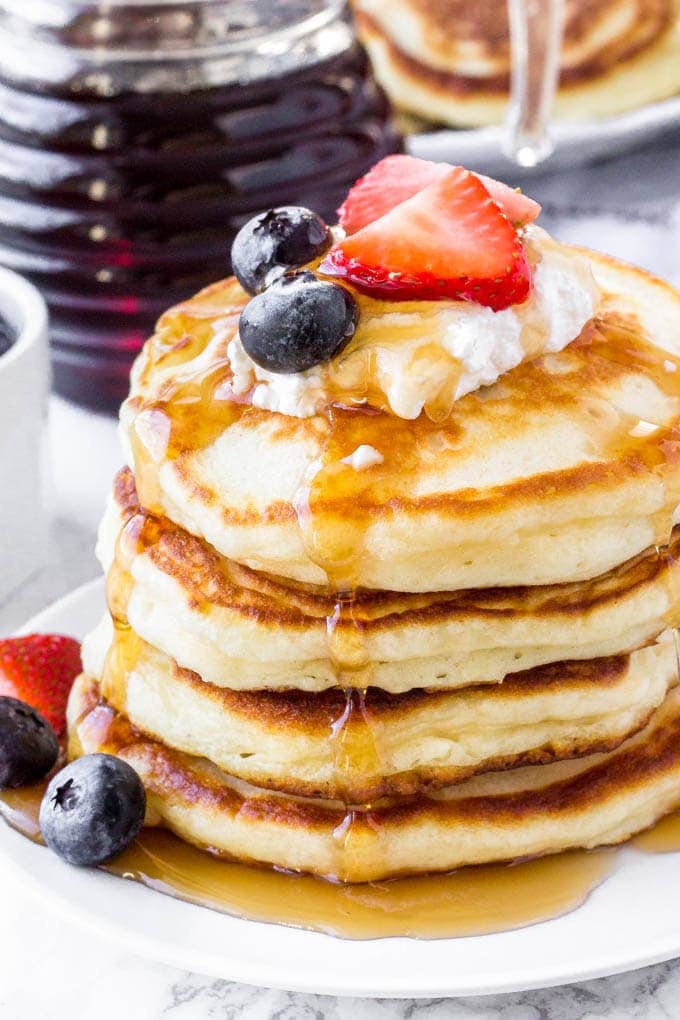 Greek Yogurt Pancake Recipe (Homemade Pancakes)