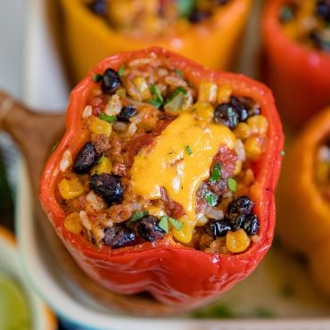 Easy Turkey Taco Stuffed Peppers Recipe | Yellow Bliss Road
