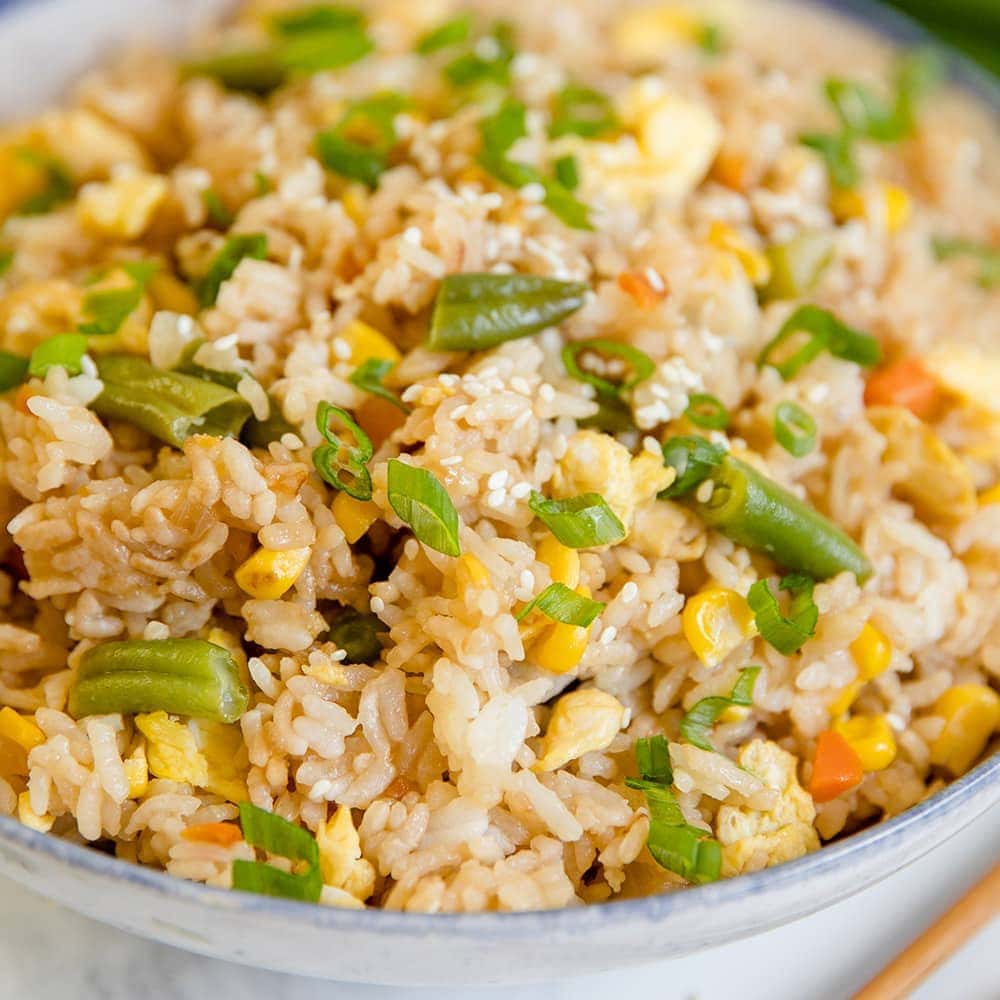 Easy Egg Fried Rice Recipe | YellowBlissRoad.com