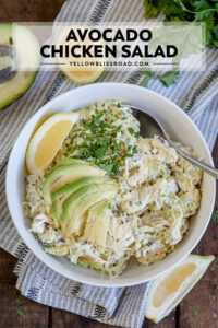 Easy Avocado Chicken Salad | YellowBlissRoad.com