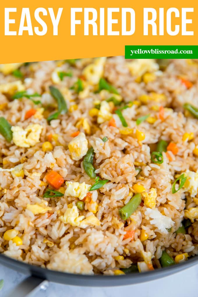 Easy Egg Fried Rice Recipe | YellowBlissRoad.com