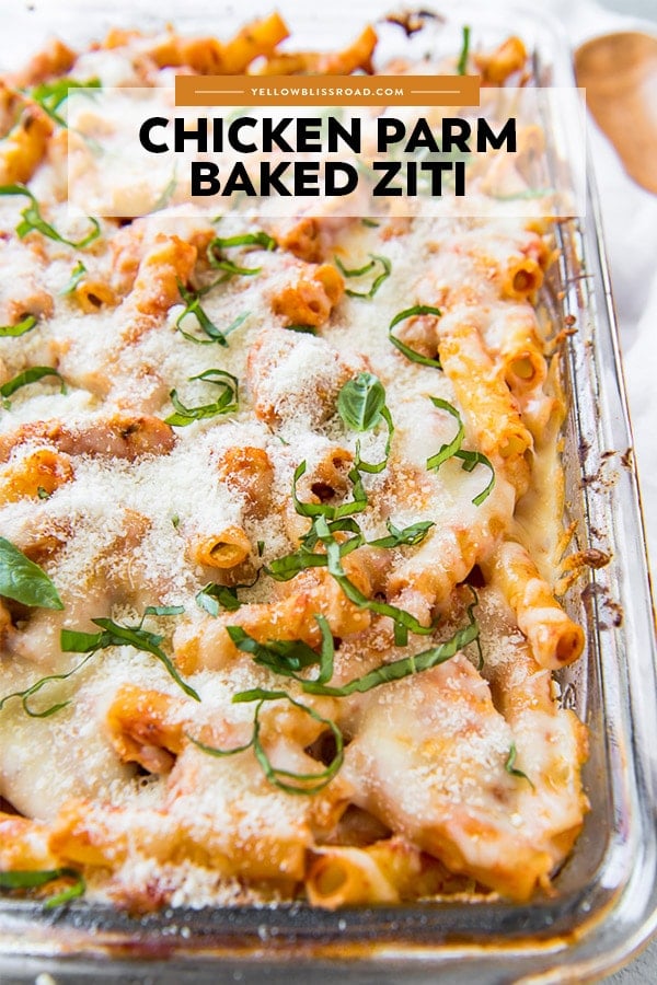 Chicken Parmesan Baked Ziti - Easy Weeknight Meal