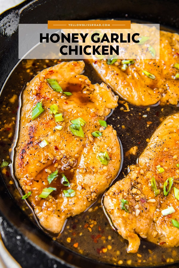Easy Honey Garlic Chicken Recipe | YellowBlissRoad.com