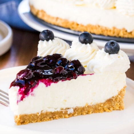 No Bake Blueberry Cheesecake - Yellow Bliss Road