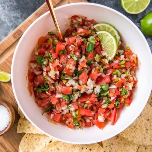 Homemade Pico de Gallo Recipe | YellowBlissRoad.com