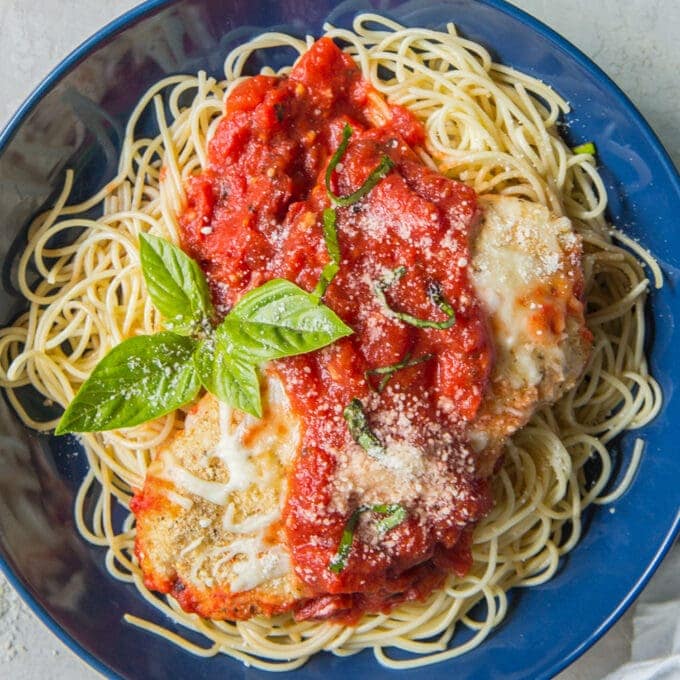 Baked Chicken Parmesan Recipe | YellowBlissRoad.com