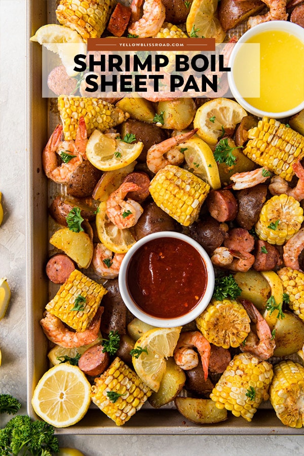 The Best Shrimp Boil on a Sheet Pan | YellowBlissRoad.com