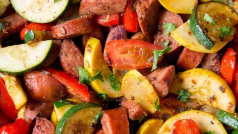 Easy Smoked Sausage And Zucchini Skillet Yellowblissroad Com