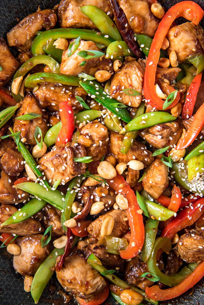 Szechuan Chicken Stir Fry Recipe YellowBlissRoad