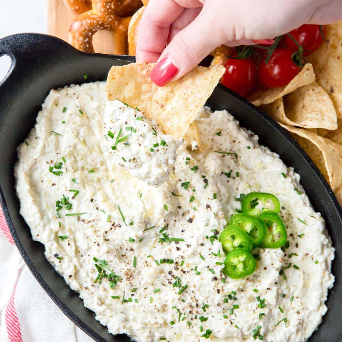 Spicy Creamy Jalapeno Artichoke Dip Yellowblissroad Com