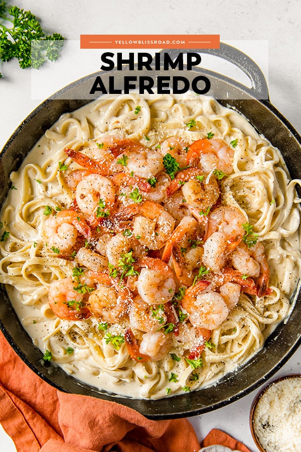 Easy Homemade Shrimp Alfredo Pasta Recipe - Creamy & Cheesy!