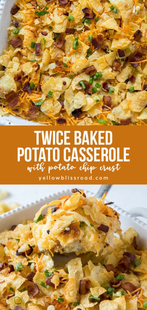 Twice Baked Potato Casserole | YellowBlissRoad.com